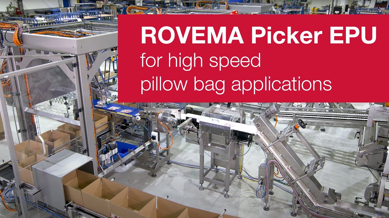 Picker EPU high-speed robot for pillow bag applications | ROVEMA