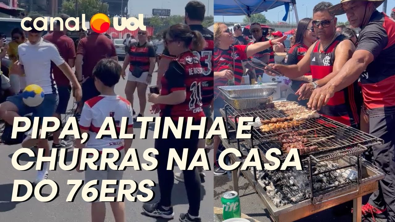 TORCIDA DO FLAMENGO FAZ CASA DOS 76ERS VIRAR BRASIL COM PIPA, ALTINHA E CHURRASCO!
