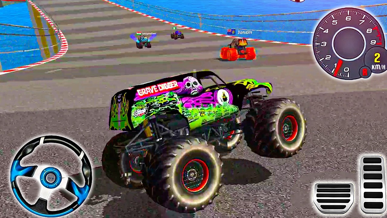 Monster Truck Mega Ramp Extreme Racing - Impossible GT Car Stunts Driving - Android Gameplay