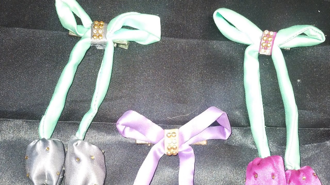 Tulip clips 🌷#Hairbow #hairclips #handmade #hairaccesories 