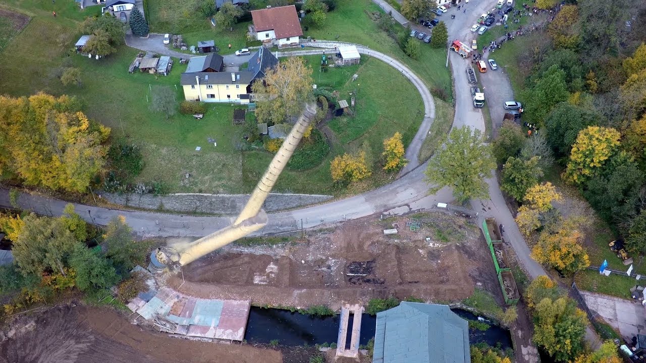 Sprengung Schornstein Erdmannsdorf