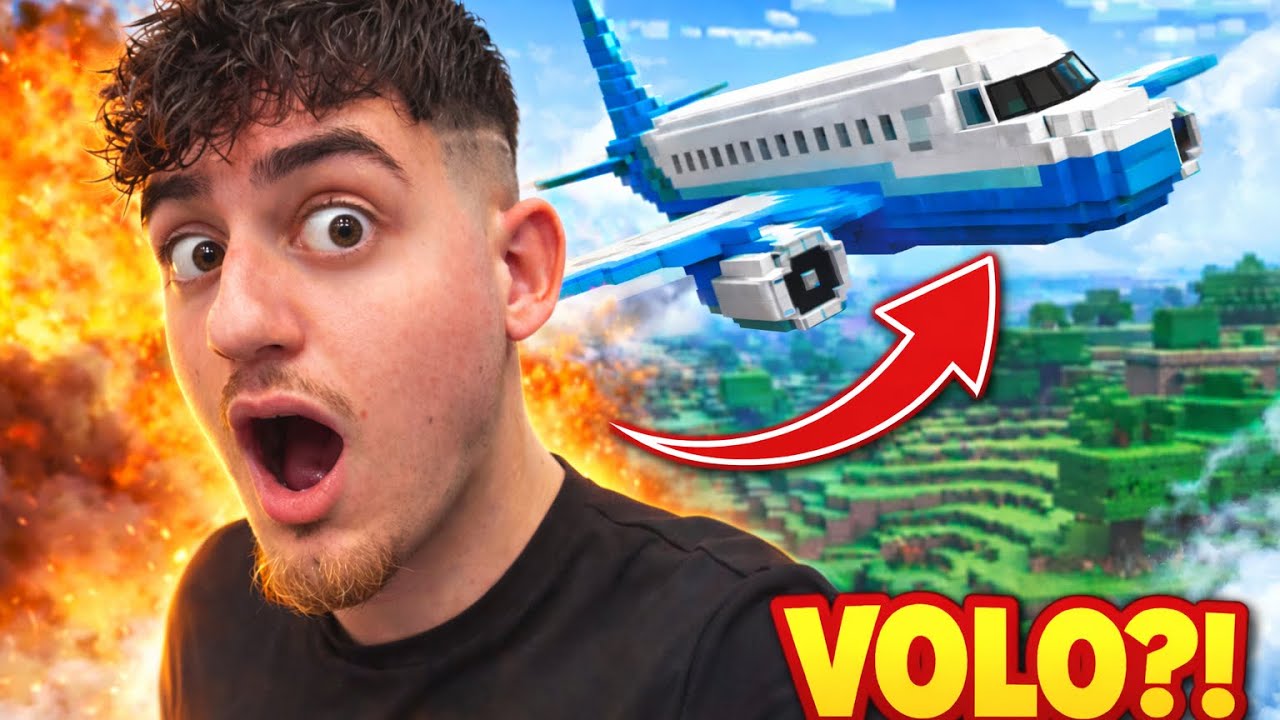 HO VOLATO DAVVERO CON UN AEREO SU MINECRAFT?! 