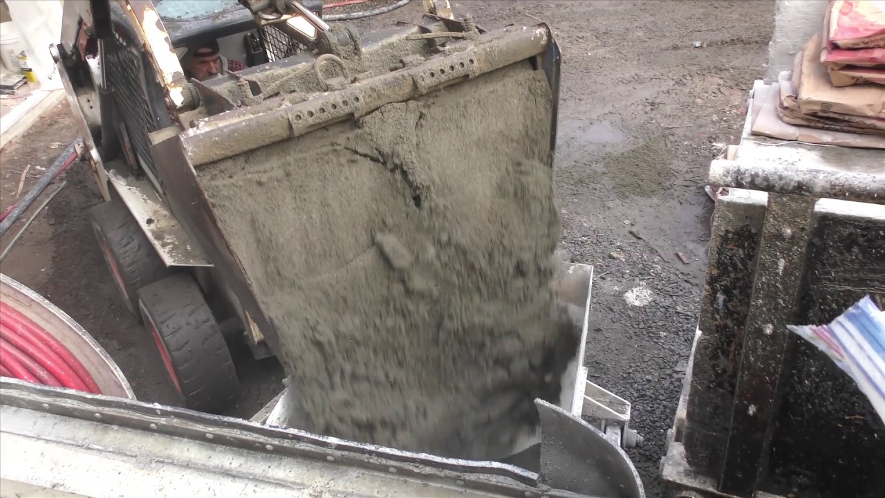 Gypsum Cement Pour over in floor heat