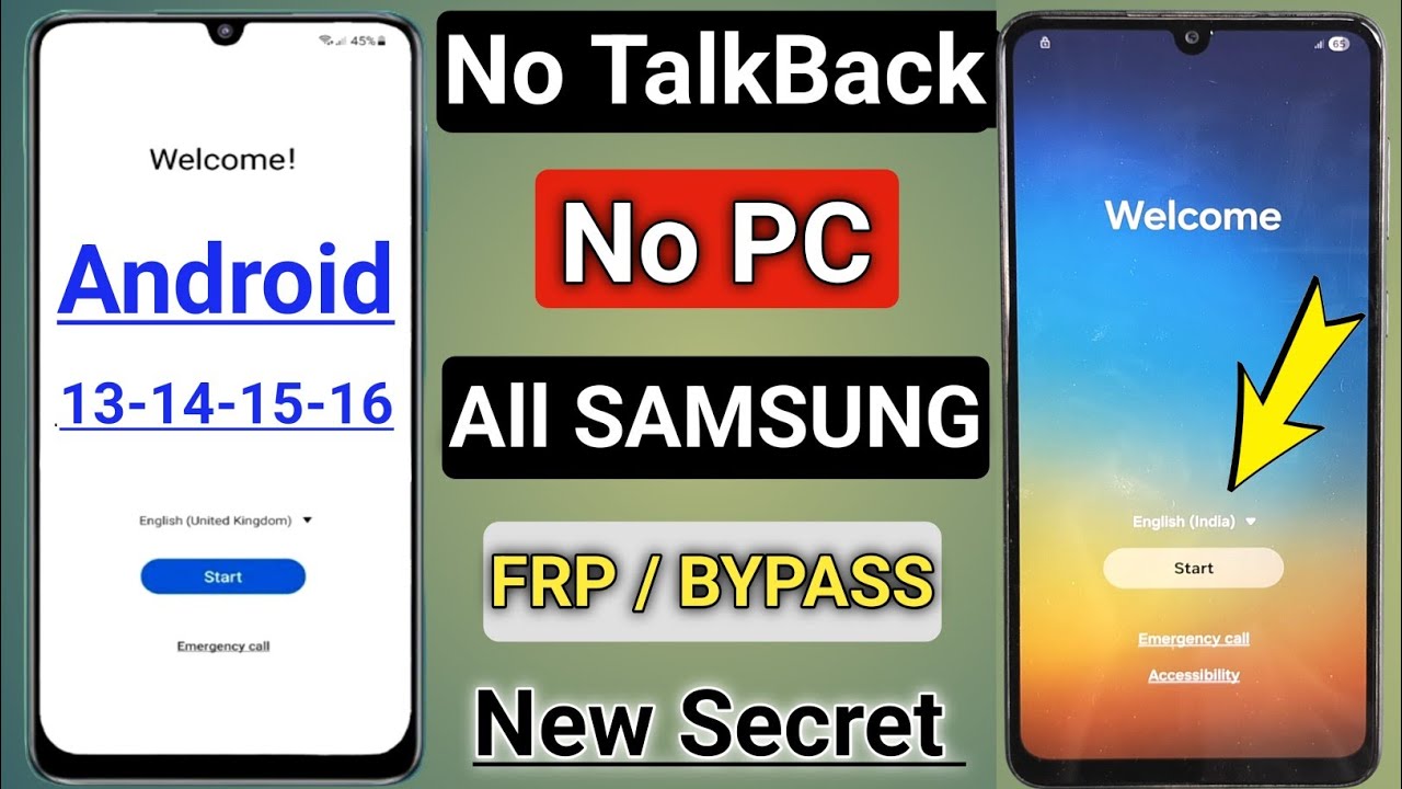All Samsung Frp Bypass 2025 Android 13/14/15/16 || Without Tool - Without TalkBack - Without PC