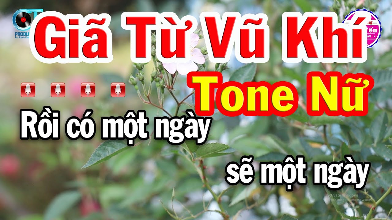 Giã Từ Vũ Khí Karaoke Tone Nữ ( Bm ) Nhạc Vàng Dễ Hát | Nhạc Sống Cẩm Yến