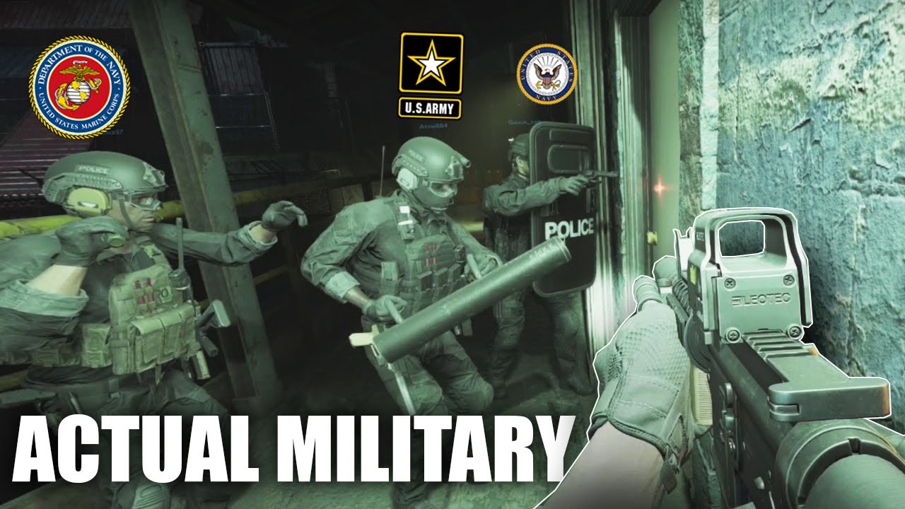 Two Soldiers, a Marine and a Sailor play READY OR NOT! (First attempt)