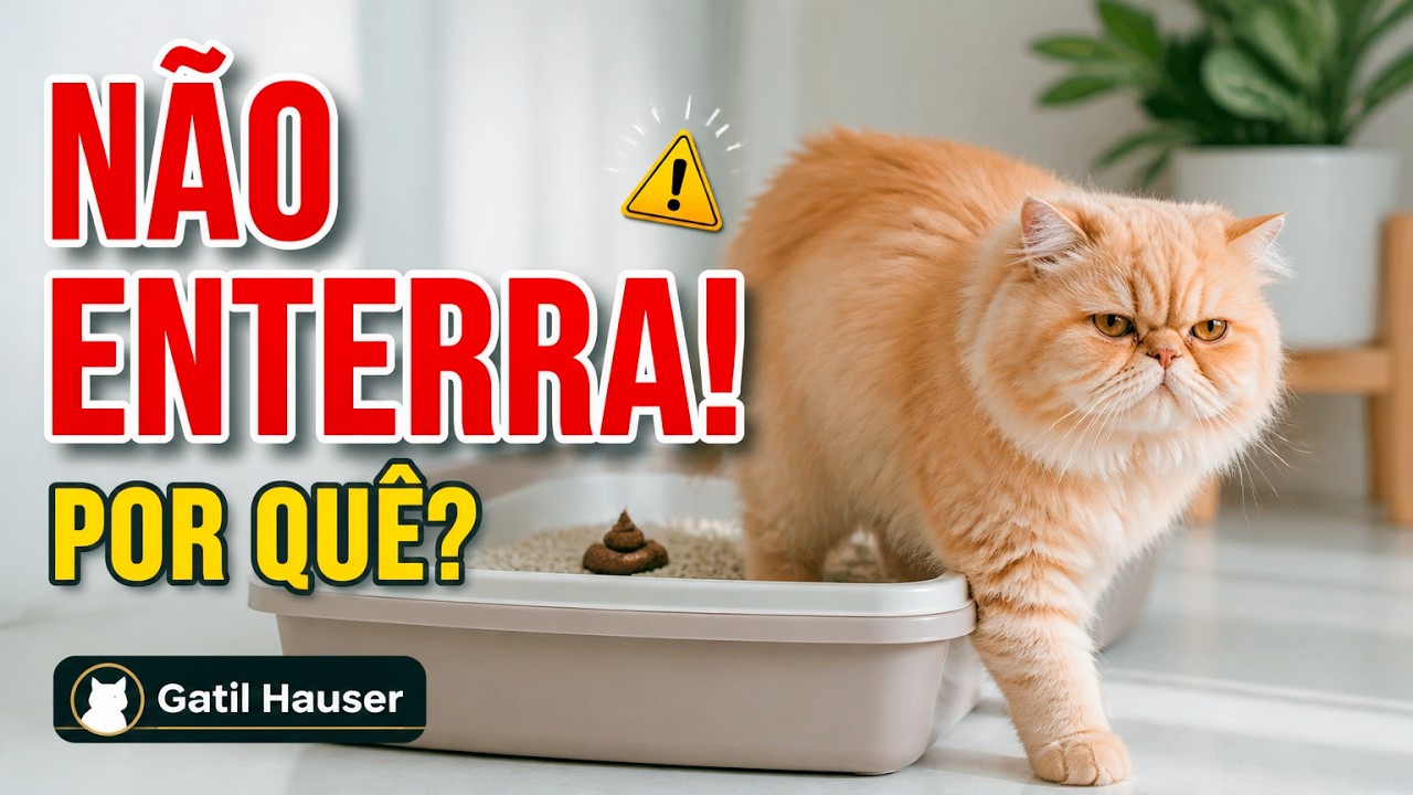 Por que o GATO NÃO ENTERRA o xixi e cocô na caixa de areia? DESCUBRA AGORA - Gatil Hauser