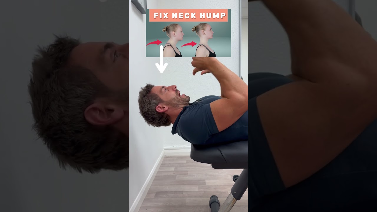 Here is how to fix neck hump. #neckhump #posture