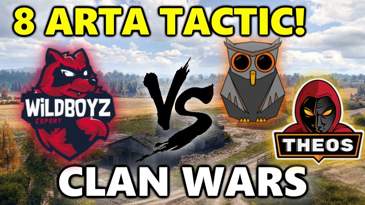 World of Tanks - WBZ vs THEOS - HOOT - 8 ARTA TACTIC! - Malinovka - CLAN WARS #49