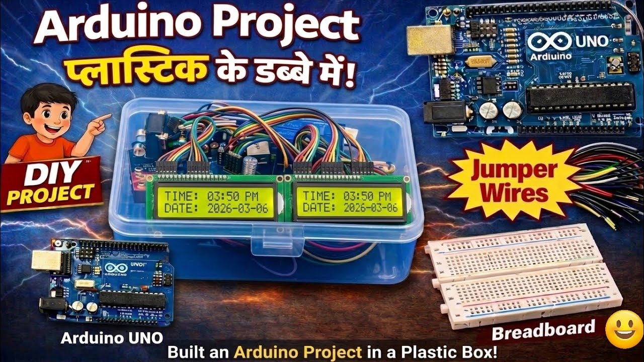Arduino Digital Clock | Time and Date Display Using Arduino UNO | DIY Electronics Project @satex-6