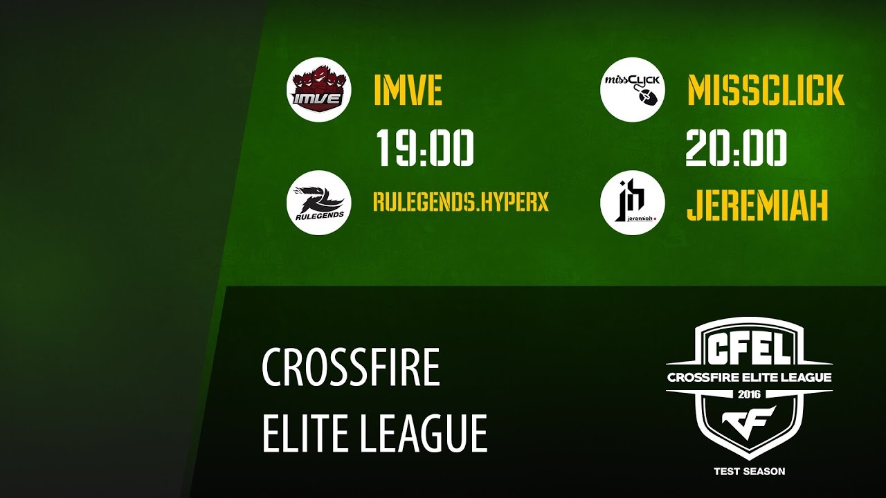 CFEL 2 тур: Imve vs ruLegends.HyperX и MissClick vs Jeremiah