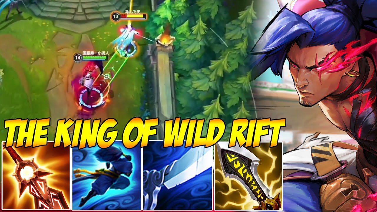 THE KING OF WILD RIFT WITH YASUO - THIS YASUO BUILD IS INSANE!
