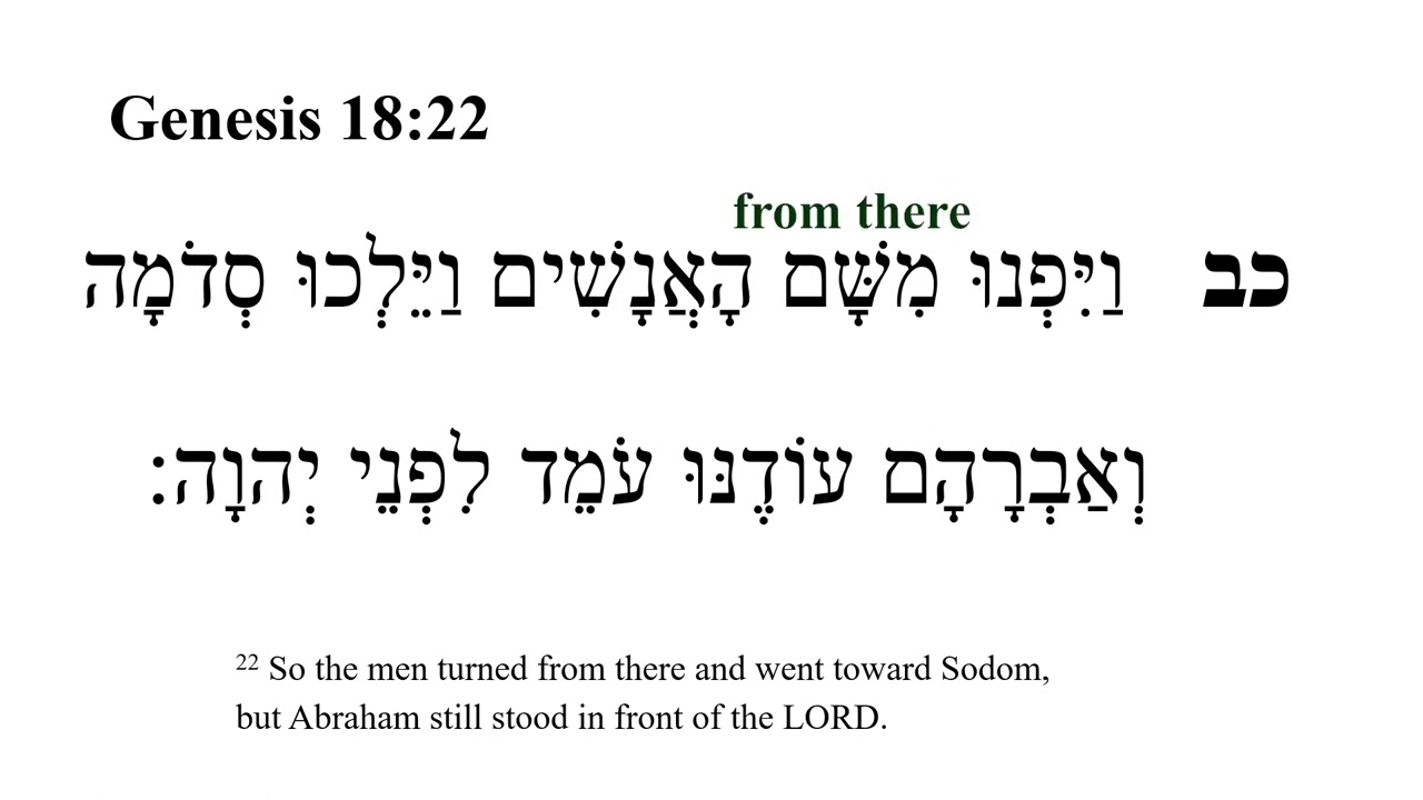 Genesis 18 -- Hebrew Bible Speaker with English Captions