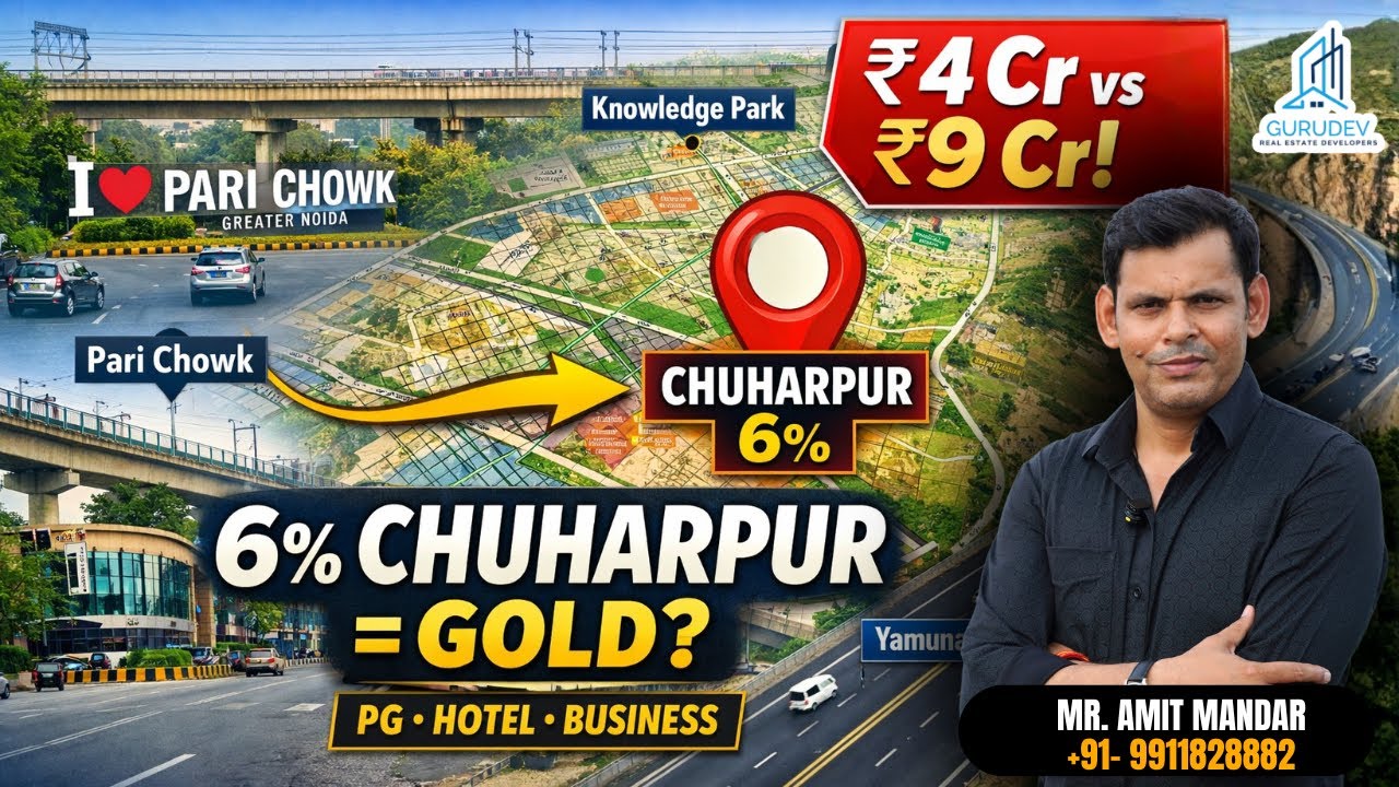 Knowledge Park se Aadhe Rate Me Business Plot! | Semicommercial Plots 6% Chuharpur Explained