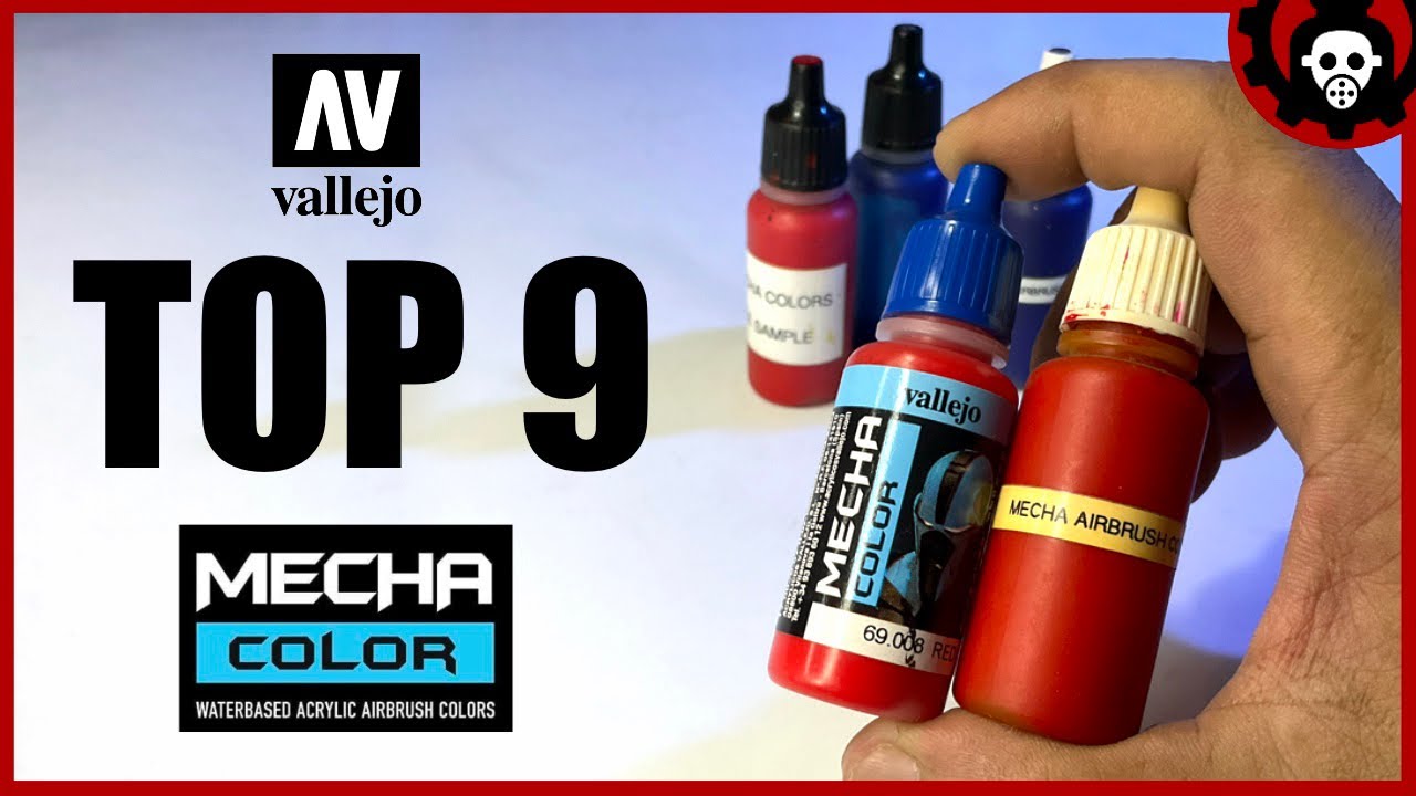 My TOP 9 Vallejo Mecha Color Acrylic Airbrush Paints | MECHA Colors