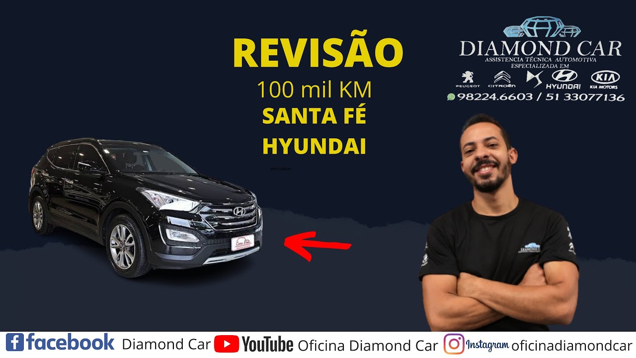 Revisão 100 mil km HYUNDAI SANTA FÉ