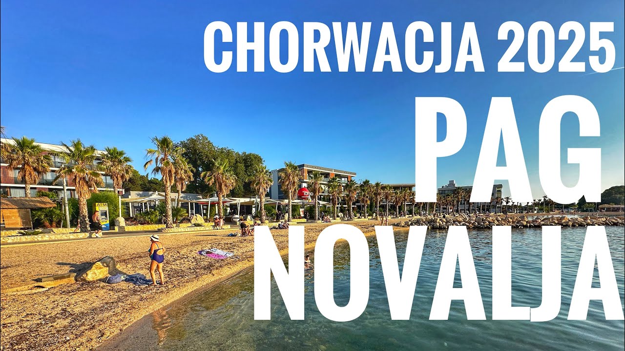 Chorwacja wakacje | Novalia na wyspie Pag 🏝 | Spacer po promenadzie, 🌅🍦