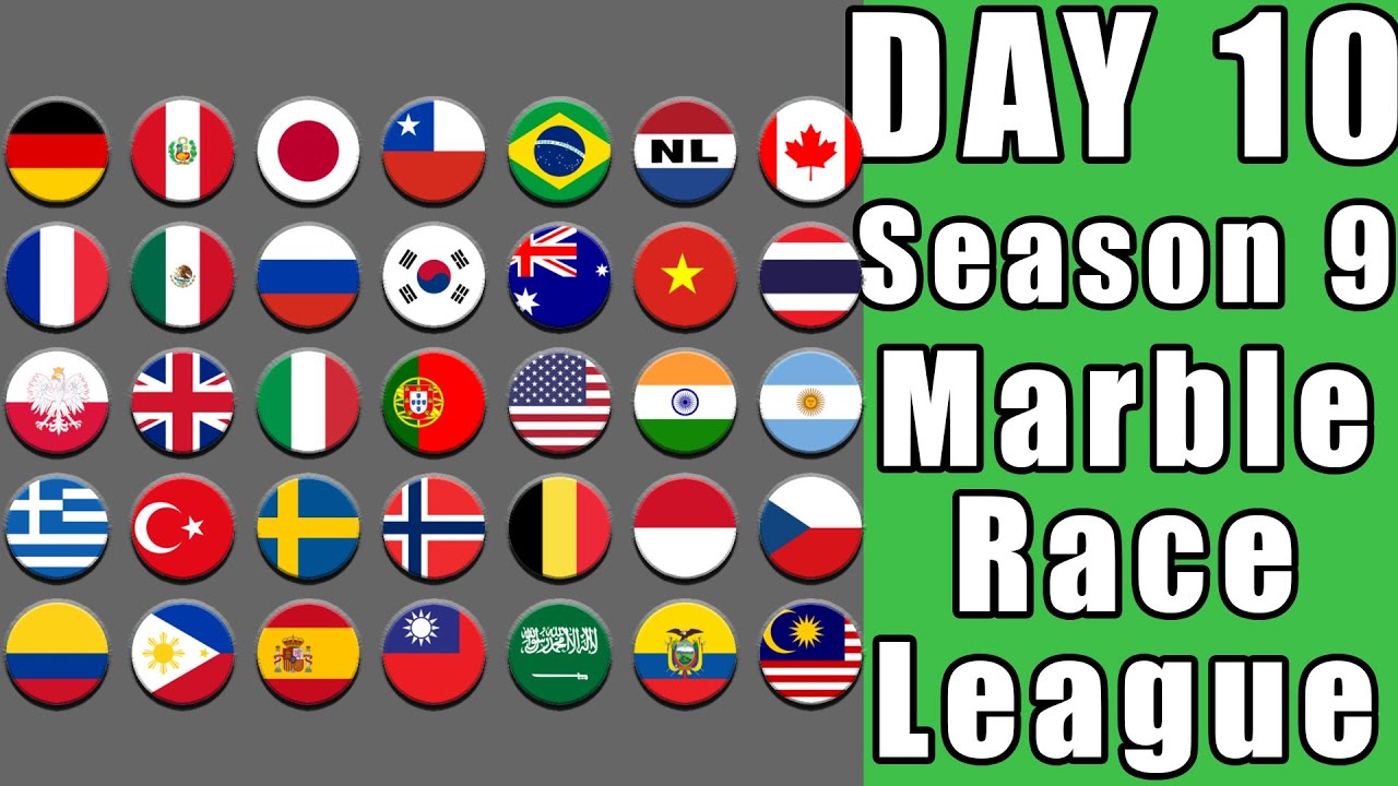 Marble Race League 2020 Season 9 Day 10 Marble Point Race in Algodoo / Marble Race King