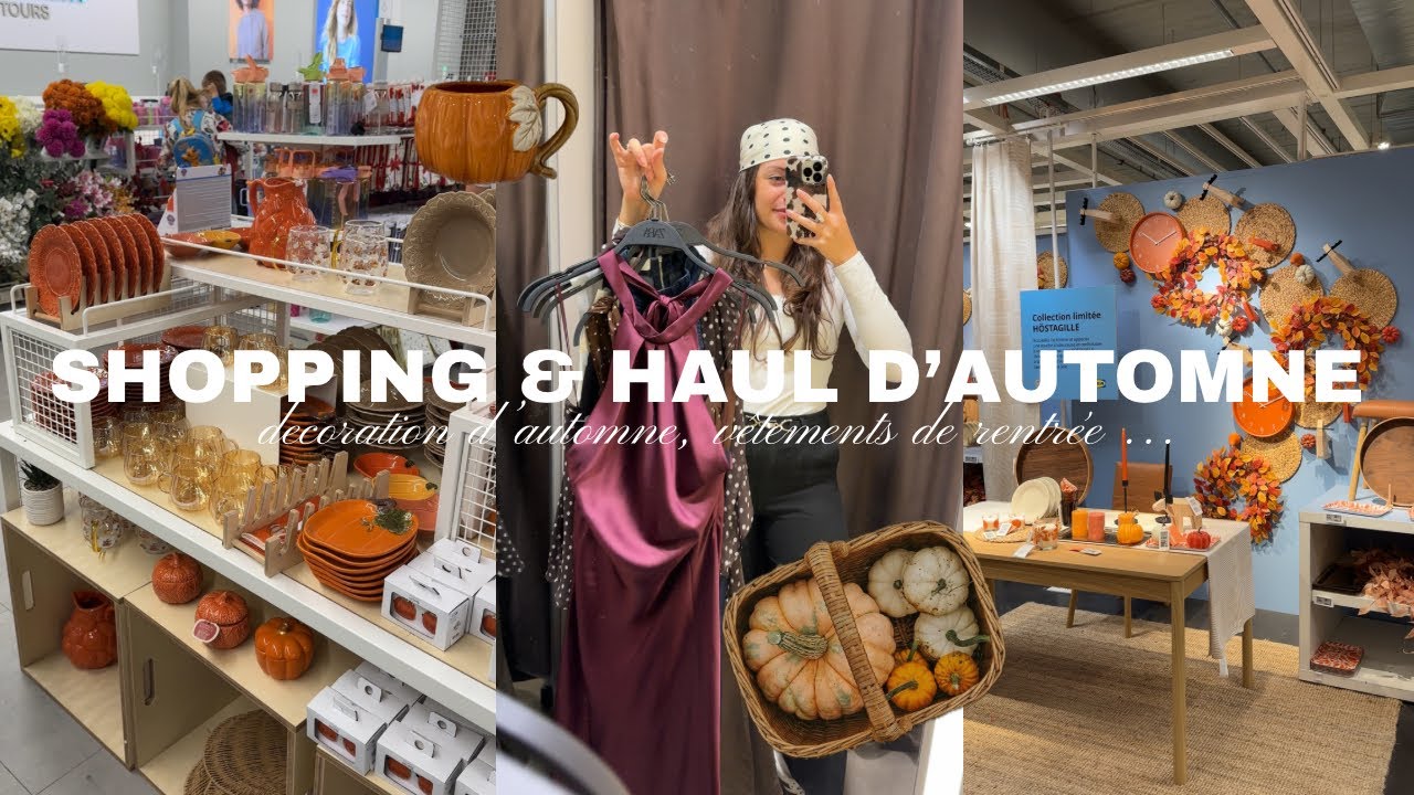 VLOG SHOPPING D’AUTOMNE & HAUL | décoration d’automne, vêtements de rentrée …