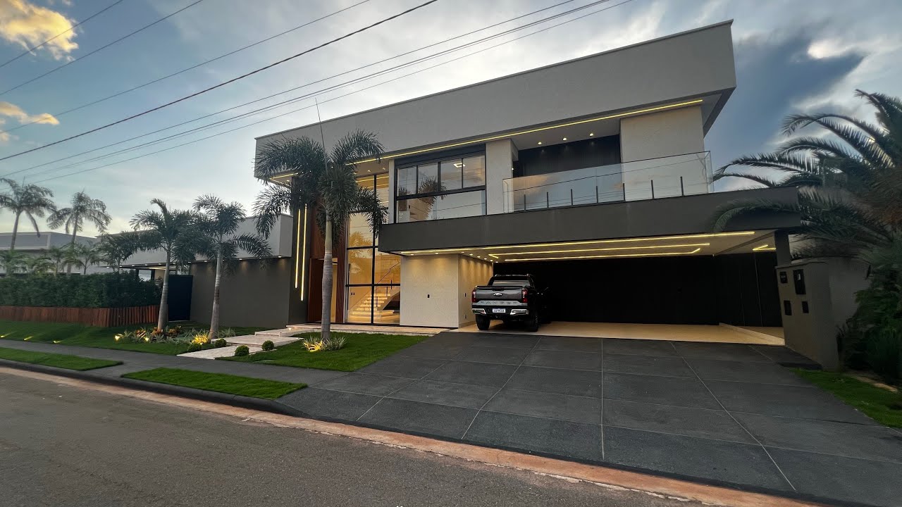 ⚠️CASA DE LUXO NO CONDOMÍNIO VILLAGE EM TRINDADE/GO | 4 SUÍTES, PISCINA AQUECIDA E AUTOMAÇÃO COMP.