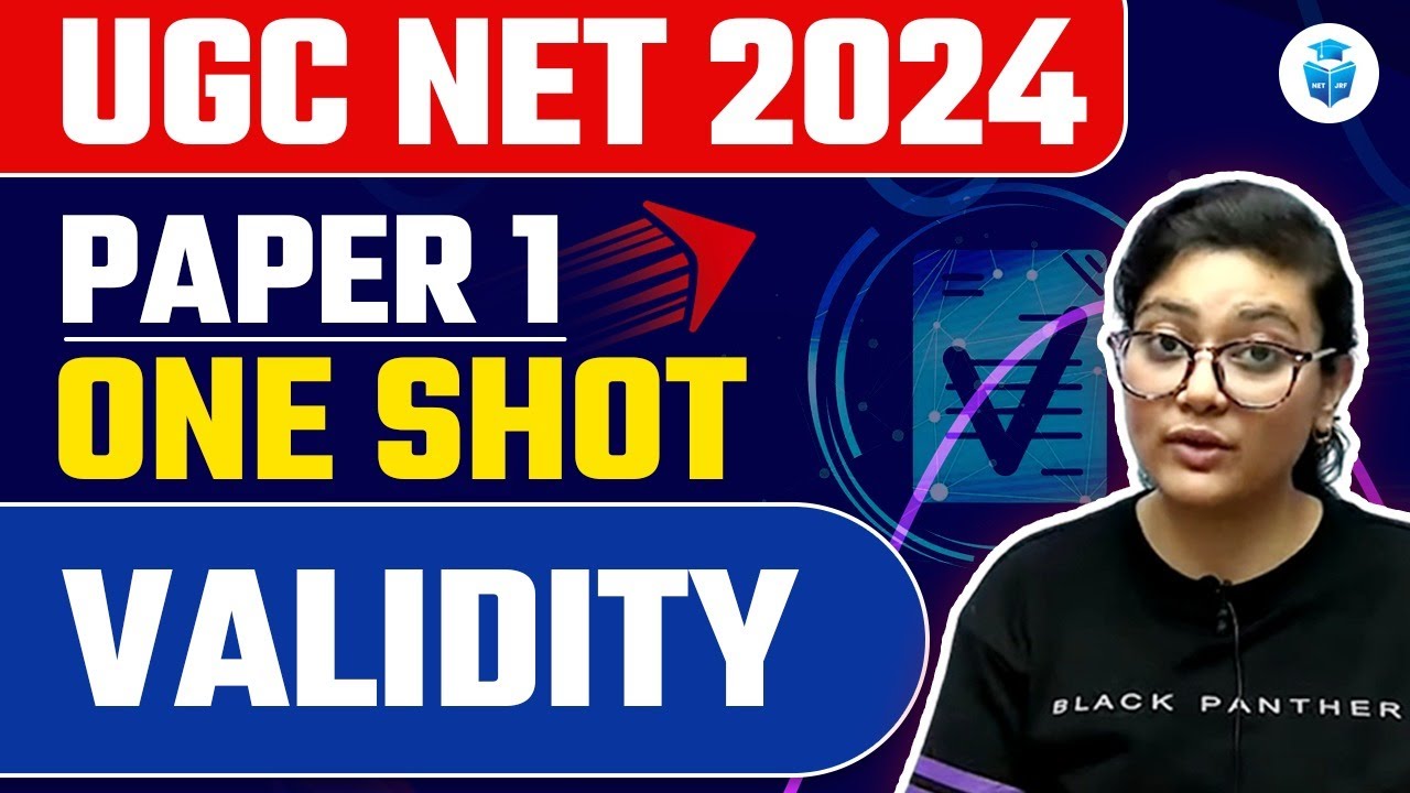 Research Aptitude UGC NET Validity & It's Types by Aditi Mam | Paper 1 UGC NET 2024 | JRFAdda