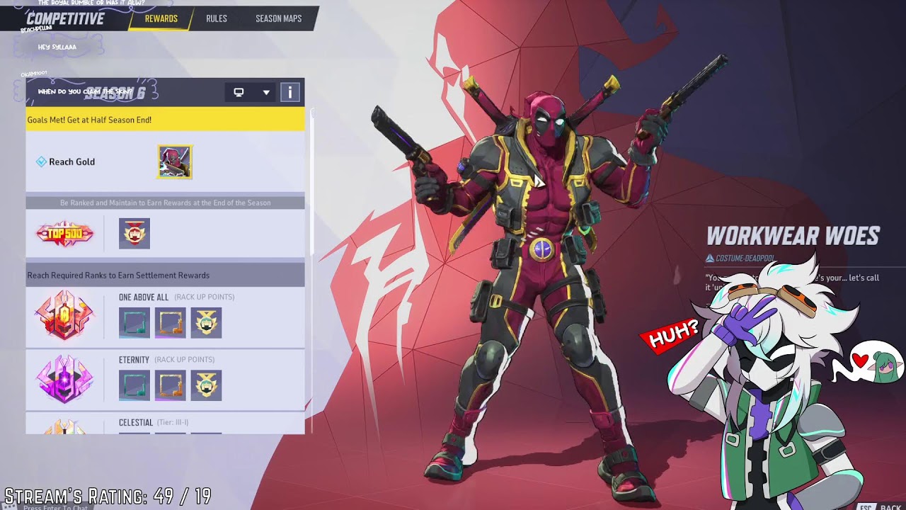 Deadpool Voice Actor Plays Marvel Rivals RANK!? Going for GOLD | !va !gg !shop