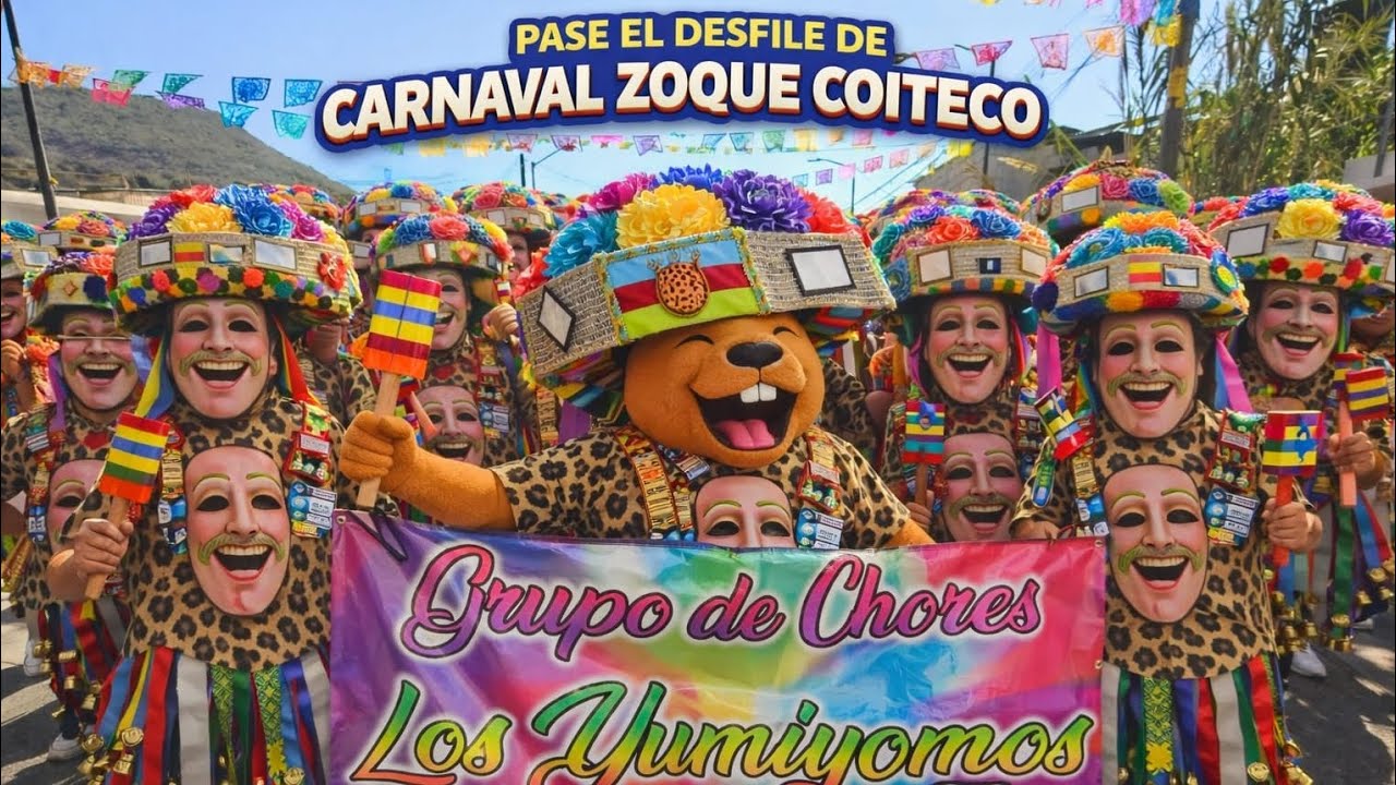 Pasé un día en el desfile de carnaval zoque coiteco