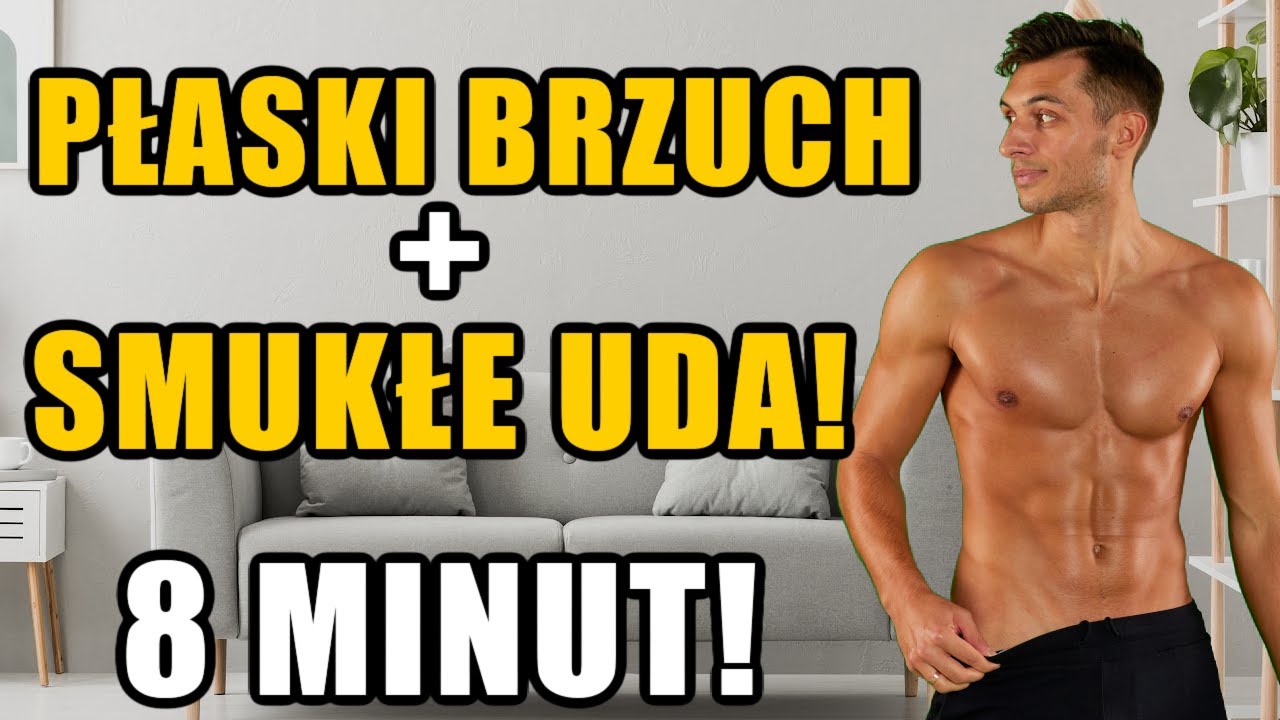 Ćwiczenia na brzuch i smukłe uda w domu dla początkujących z trenerem! Trening na  brzuch | Szemraj