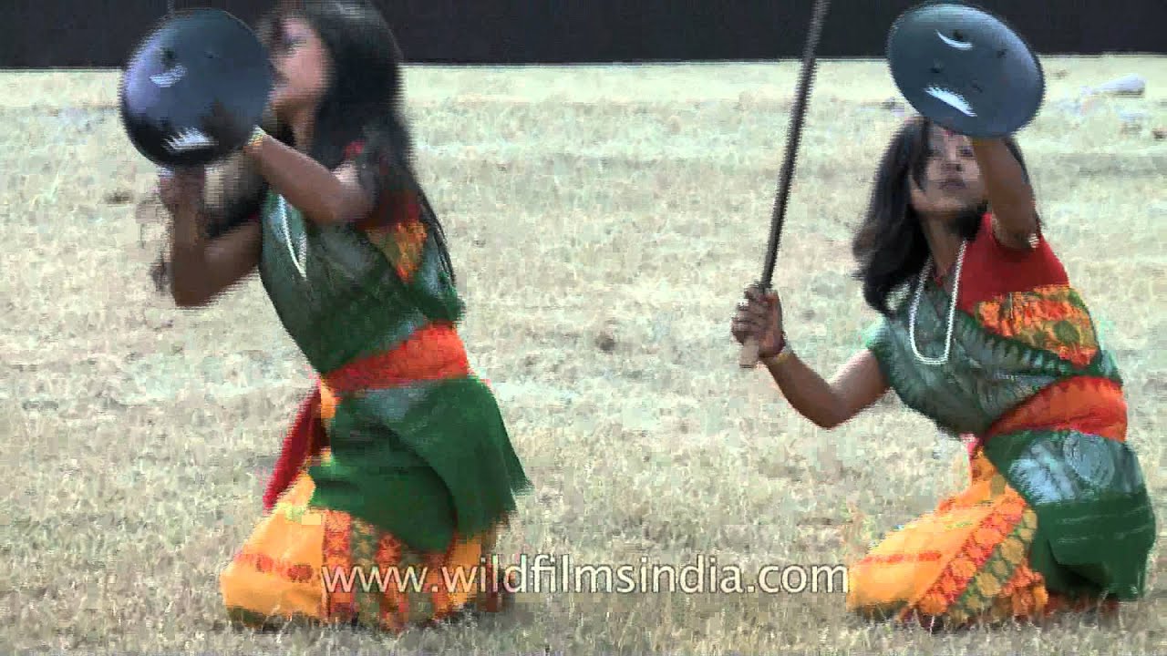 Indian Bodo women dance a warrior community dance