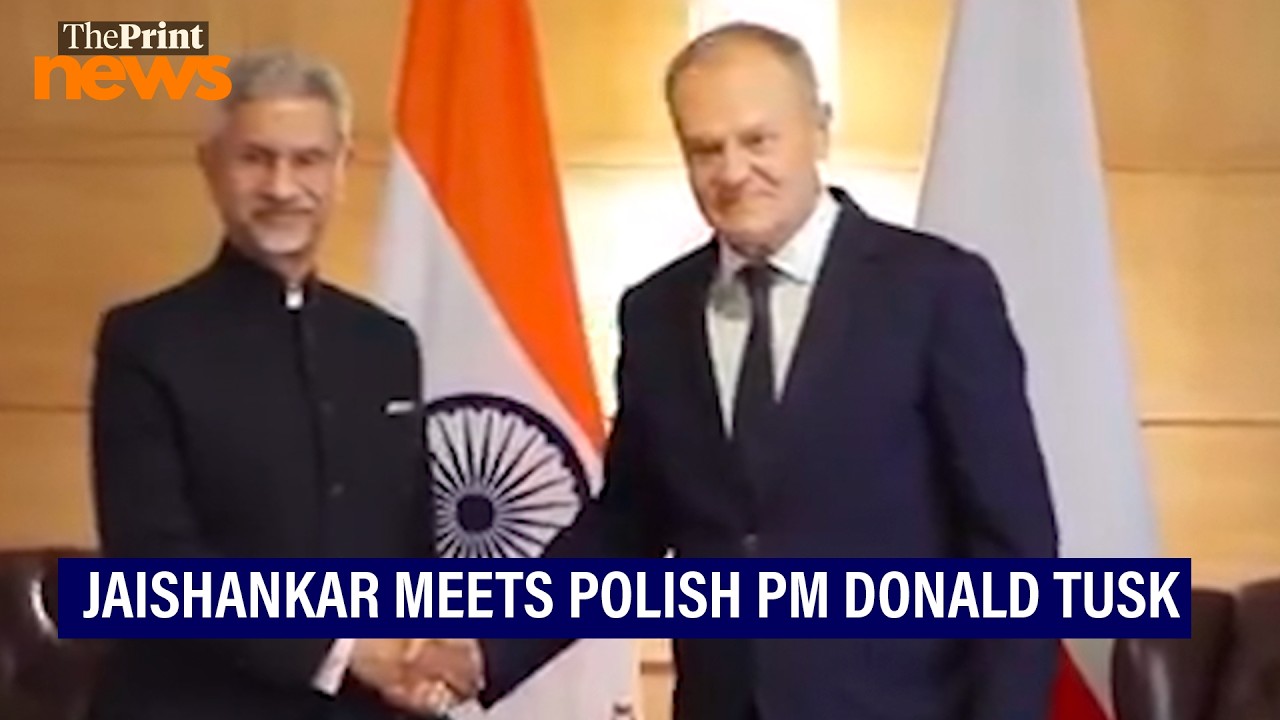 EAM S Jaishankar meets Polish Prime Minister Donald Tusk in New Delhi