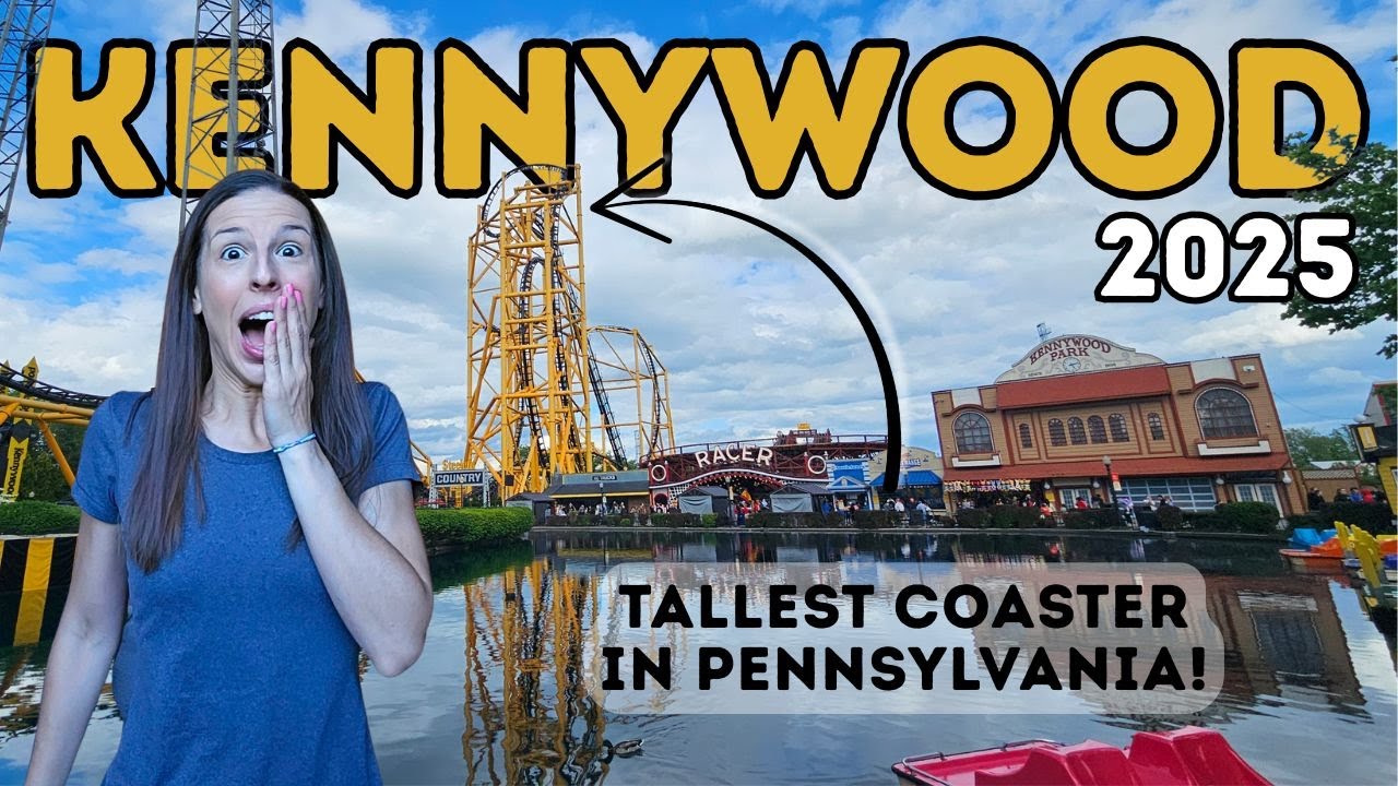 Kennywood 2025 Vlog - Riding Steel Curtain For The 1st Time, Bites & Pints, Kennywood Junction