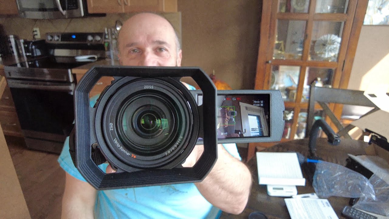 SONY FDR-AX700 .. BOX OPENING AND TEST SHOT .. 👍😁 ..