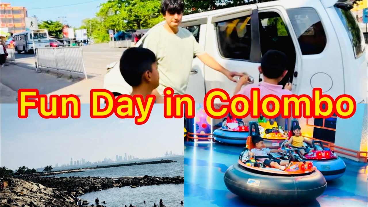 Negombo to Colombo Travel Vlog | Galle Face Fun with Kids 🎡ولاگ سفر از نیکامبو تا کولمبو | تفریحی 