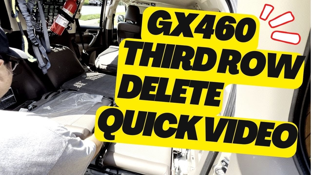 Lexus GX460 POWER Third Row Seats REMOVAL - Fast and Easy!