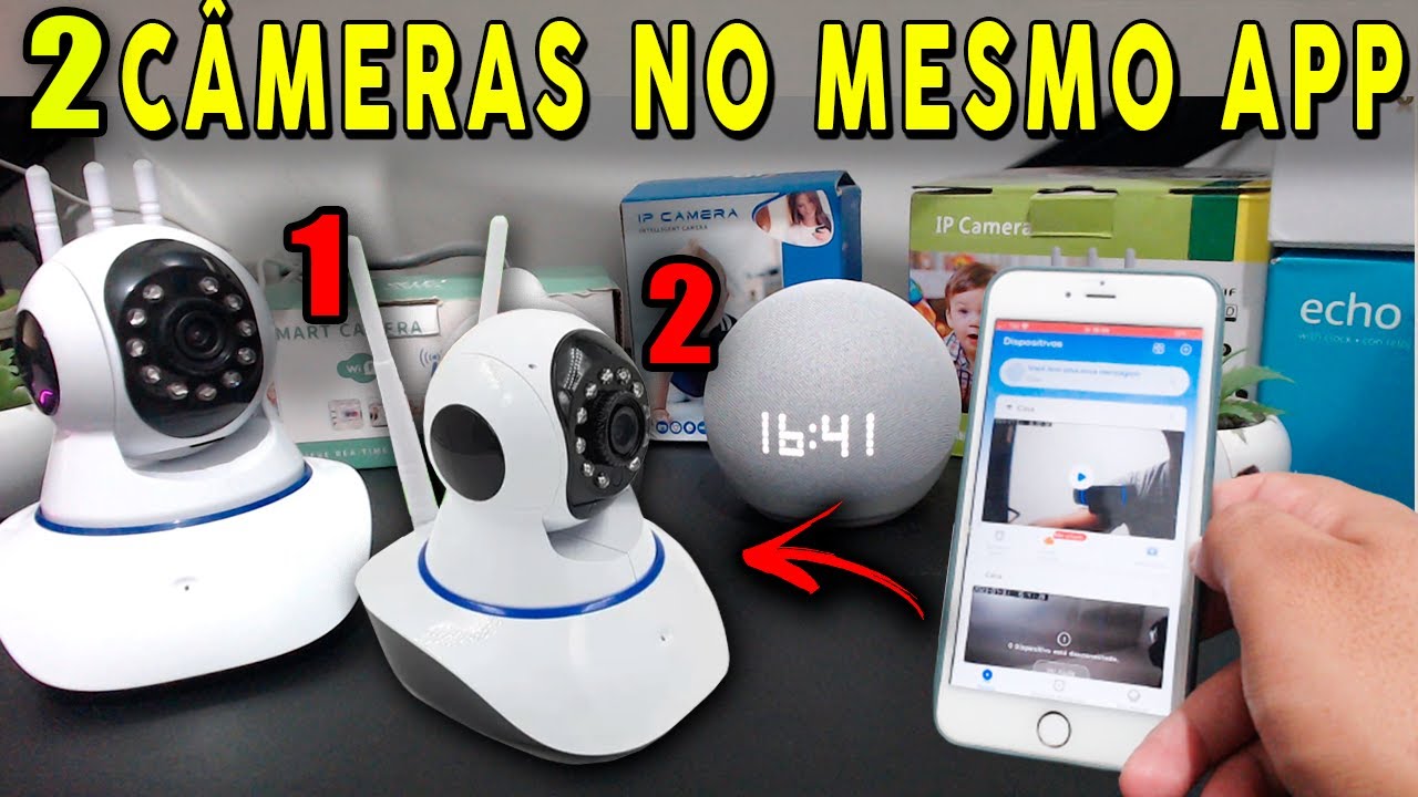 COMO COLOCAR DUAS CÂMERAS IP WIFI NO MESMO APLICATIVO