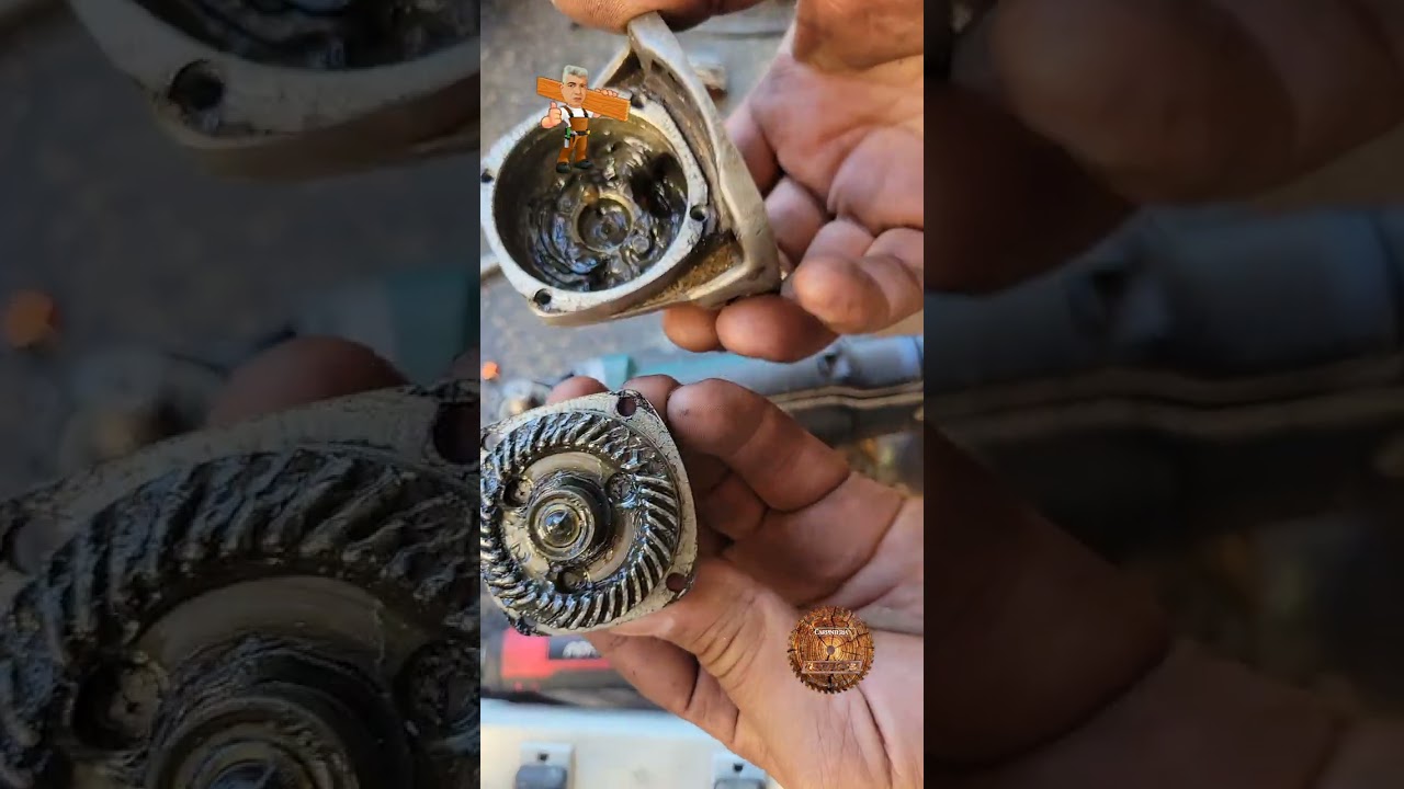 Reparacion de pulidor de la marca makita con los engranes quebrados