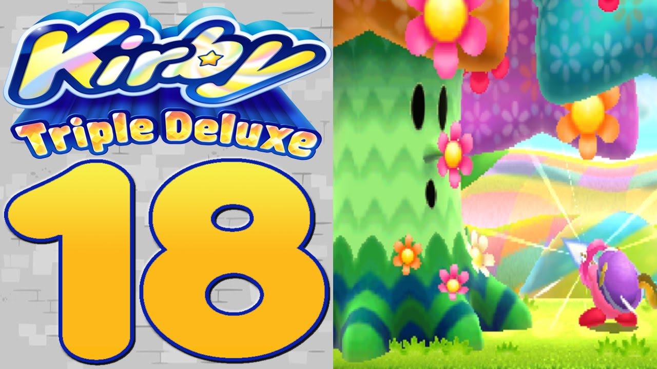 Kirby Triple Deluxe [Part 18] Archer on Flowery Woods!