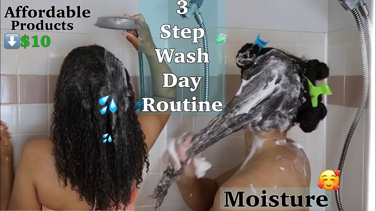 Simple Three Step Moisturizing Wash Day For Juicy Curls | AFFORDABLE