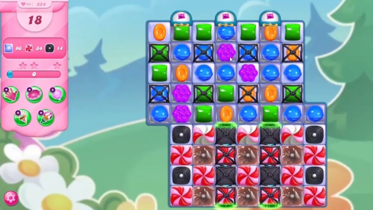 Candy Crush Saga LEVEL 324 NO BOOSTERS (new version)