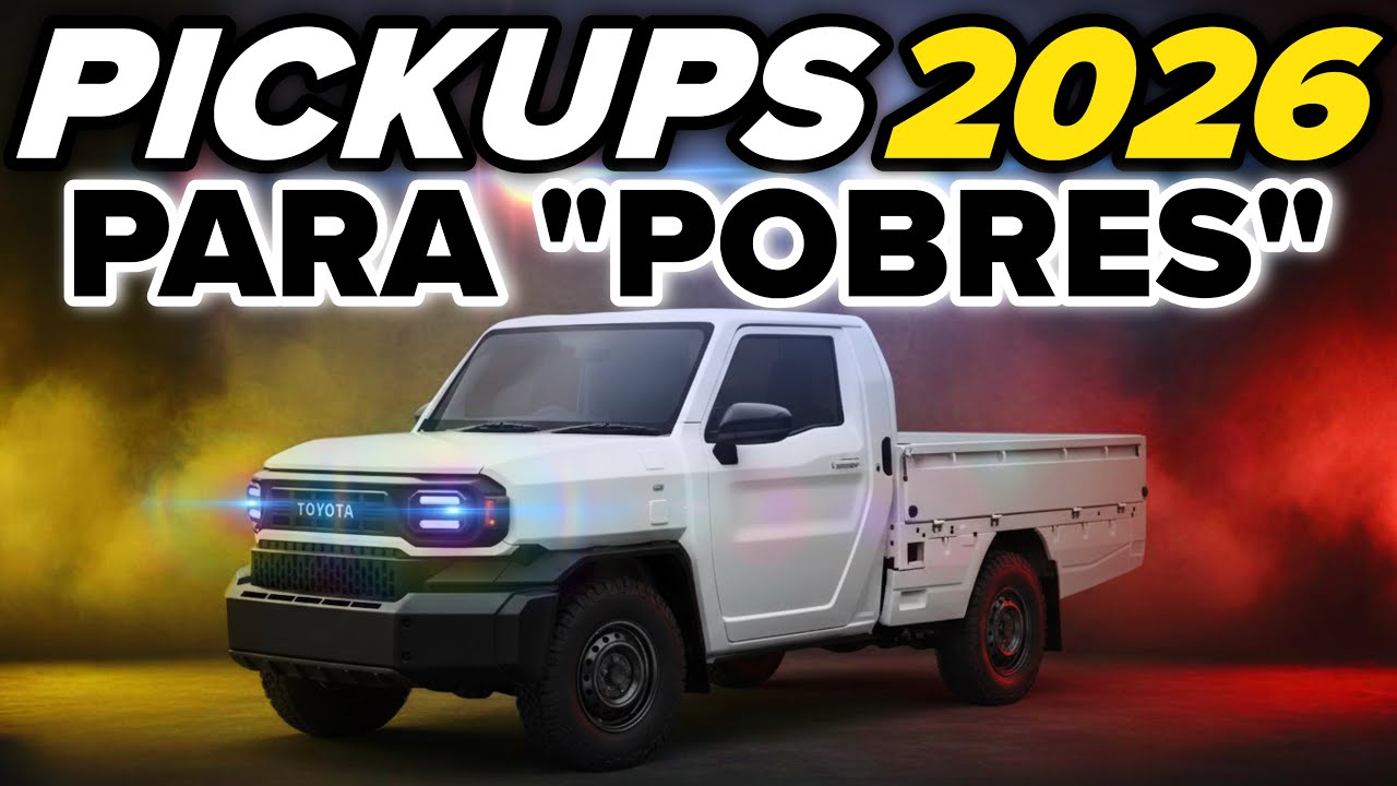 💣 Estas 3 PICKUPS 2026 son BARATAS, DURAS y nadie te lo dice