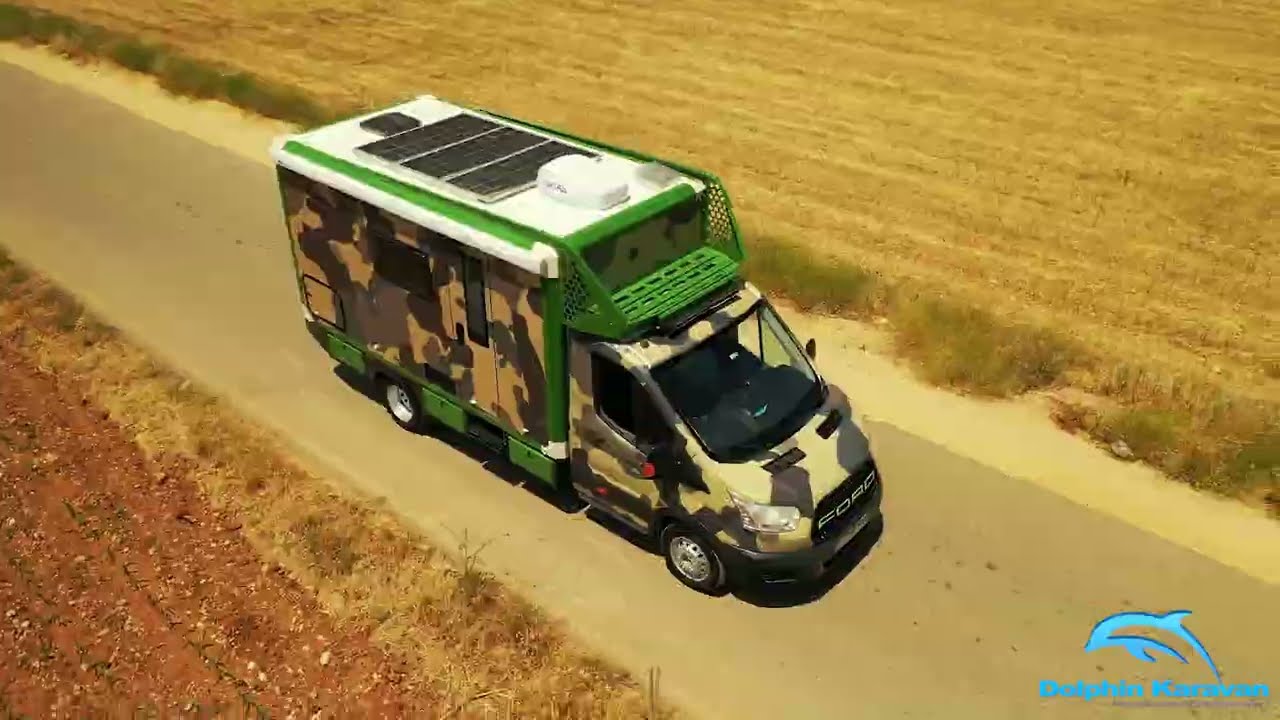 Dolphin Karavan'dan, Arka B&ouml;l&uuml;m&uuml;nden Kabin Kısmına Ge&ccedil;işi Olan 21 m3 Boyutunda Ford 350 ED-L