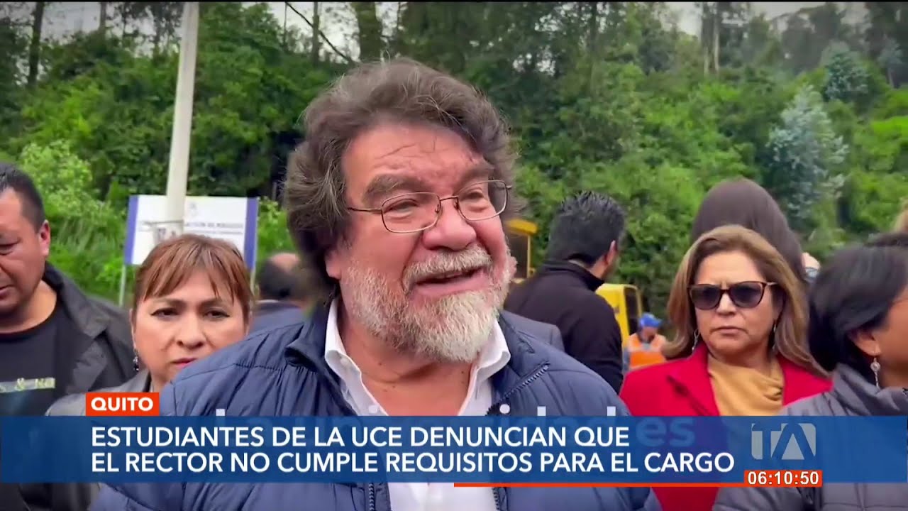 Estudiantes denuncian que Rector de la UCE no cumpliría los requisitos para el cargo