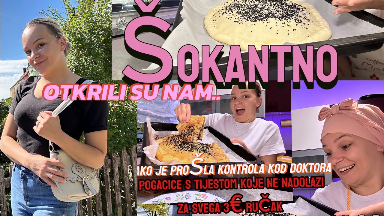 KONTROLA KOD DOKTORA NIJE PROŠLA BAS NAJBOLJE🫣PUNJENA POGAČA S BRZIM TIJESTOM-za svega 3€-neodoljivo