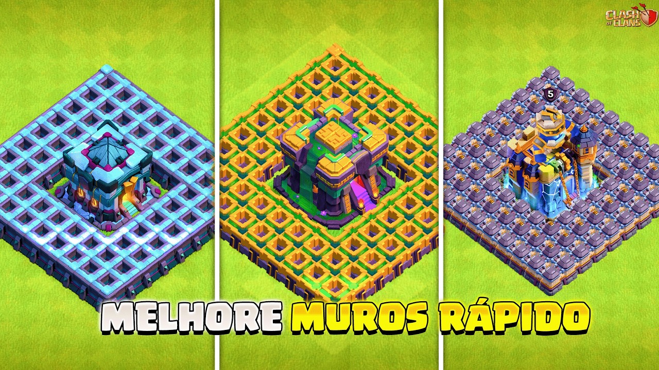 COMO UPAR MUROS MAIS RÁPIDO no Clash of Clans!