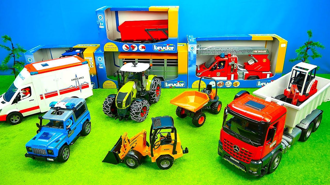 Hubkran,Kipplaster & Bagger,Feuerwehr & Polizei,Traktoren,Spielzeug f&uuml;r Kinder