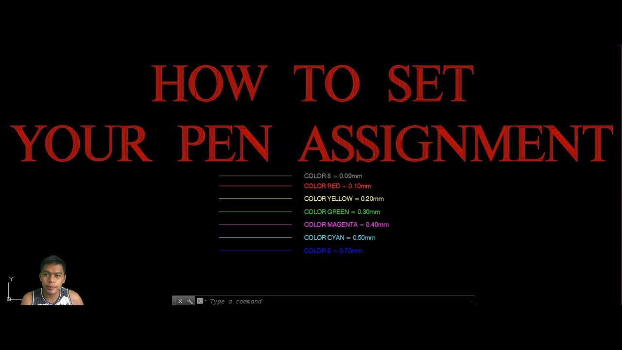 AUTOCAD TUTORIAL (TAGALOG) - HOW TO SET YOUR LINEWEIGHT PEN ASSIGNMENT