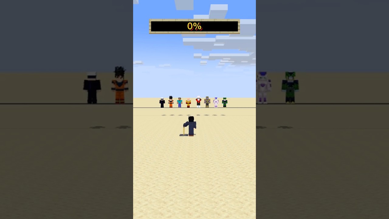 Who Can Stand the Longest? #gojo #goku #saitama #herobrine #jiren #thanos #frieza #perfectcell