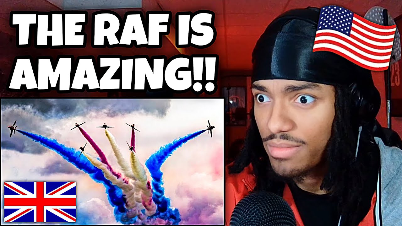 AMERICAN REACTS To RAF RED ARROWS AIR SHOW! *THIS WAS AMAZING!*