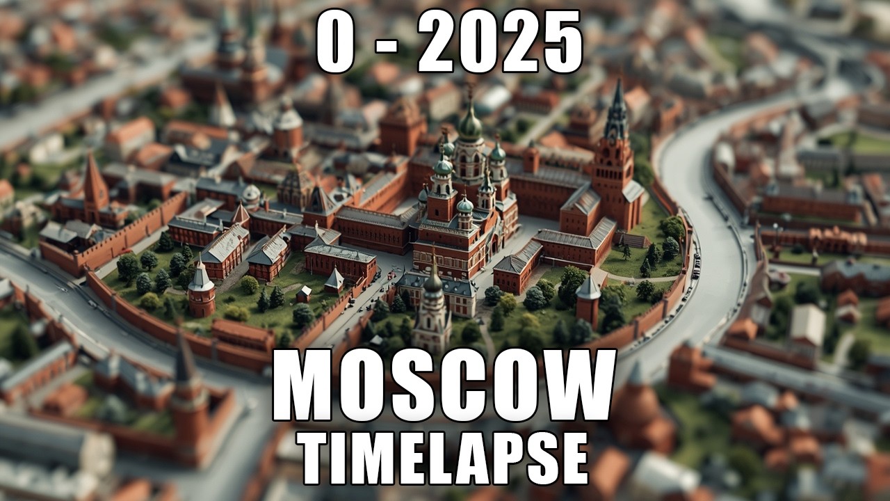 MOSCOW - 3D TIMELAPSE - 0 to 2025
