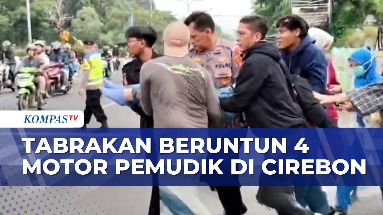 Kecelakaan Beruntun 4 Sepeda Motor di Jalur Arteri Pantura | SAPA MALAM